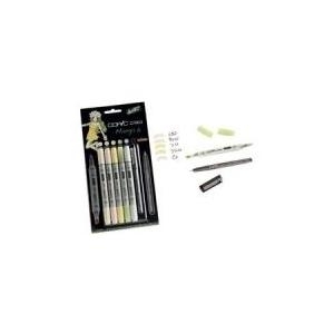 COPIC Marker ciao 5+1 Set, Manga 6 Der Marker zum Layouten, Skizzieren und Illustrieren (22075 563)