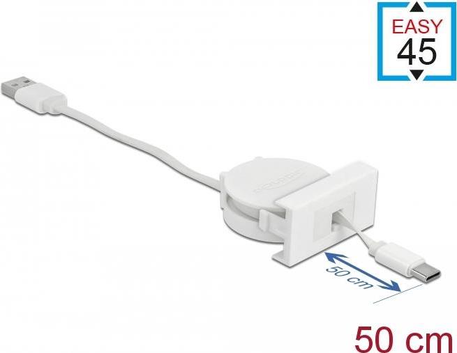 Anschlsse 1 x USB 2.0 Typ-A Stecker 1 x USB Type-C Stecker Drahtquerschnitt Ladekabel 24 AWG Datenkabel 30 AWG Flachbandkabel