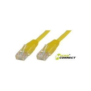 MicroConnect - Netzwerkkabel - RJ-45 (M) bis RJ-45 (M) - 20cm - UTP - CAT 6 - halogenfrei, mit Knickschutz - Gelb (UTP6002Y)
