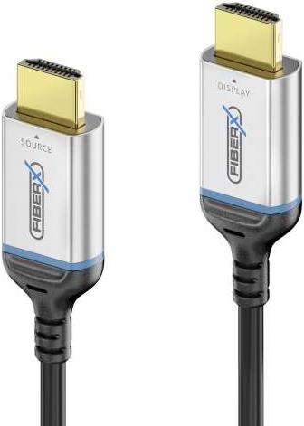 FX Serie Zertifiziertes HDMI 8K Integrated Glasfaser Extender Kabel (v2.1) Hybrid Version 24 kt vergoldete Przisions-Steckk