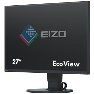 EIZO FlexScan EV2750-BK - LED-Monitor - 68,5 cm (27) - 2560 x 1440 - IPS - 350 cd/m2 - 1000:1 - 5 ms - HDMI, DVI-D, DisplayPort - Lautsprecher - Schwarz (EV2750-BK)