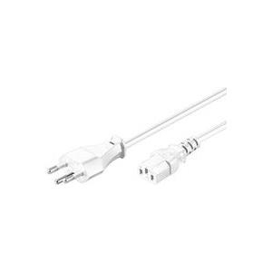 MicroConnect - Stromkabel - SEV 1011 (M) bis IEC 60320 C13 - 1.8 m - weiß - Schweiz