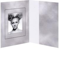 1x100 Daiber Passbildmappen Wolkendesign grau 31x42 mm (1141)