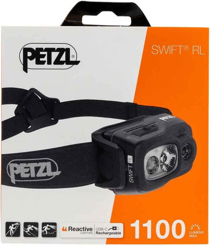 Lampada frontale Petzl E095BB00 SWIFT RL, nera