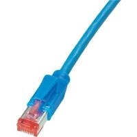 Dätwyler RJ45 Netzwerk Anschlusskabel CAT 6 S/FTP 20.00 m Blau Flammwidrig, mit Rastnasenschutz Dätwyler
