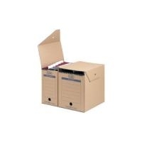 ELBA Hängemappen-Archiv tric System standard, naturbraun für DIN A4, aus stabiler Wellpappe, allseitig geschlossen (83524)