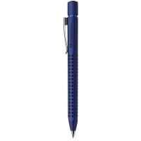 FABER-CASTELL Druckkugelschreiber GRIP 2011, blau-metallic dreieckig, Strichstärke: 0,7 mm (M), Strichfarbe: blau (144153)