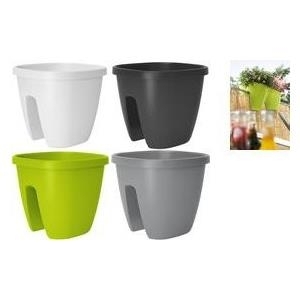 emsa Geländertopf AQUA PLUS CITY, 600 x 300 mm, weiß (H)260 mm, Erdvolumen: 21 Liter, Wasserreservoir: 1,8 - 1 Stück (515388)
