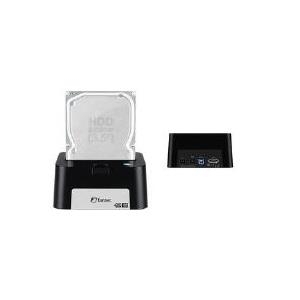 FANTEC MR-U3E - Speicher-Controller mit One-Touch-Backup, schraubenfreies Design, Ein/Aus-Schalter - 6,4 cm/8,9 cm gemeinsam genutzt (2.5/3.5 gemeinsam genutzt) - SATA 3Gb/s - eSATA, USB3.0 - Schwarz (1598)