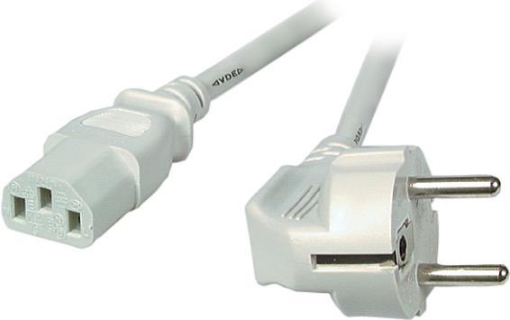 Netzleitung grau 3x1,0mm², 2,5m, RAL7032 (EK501.2,5)