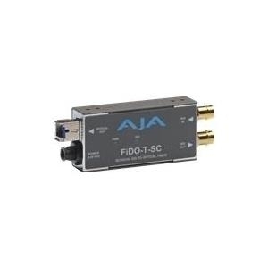 AJA FiDO-T-SC Single Channel SDI to SC Fiber with Looping SDI Output - Video Extender - extern - 1310 nm (FiDO-T-SC)