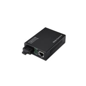 DIGITUS Professional DN-82120-1 - Medienkonverter - 10Base-T, 1000Base-SX, 100Base-TX, 1000Base-T - RJ-45 / SC multi-mode - extern - 850 nm (DN-82120-1)