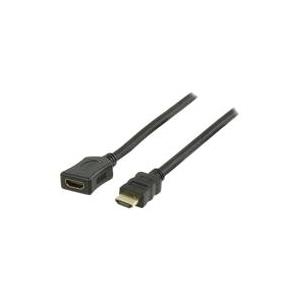 VALUELINE HDMI Verlaengerung Ethernet 1m high speed 3D 4K schwarz stecker kupplung (VGVP34090B10)