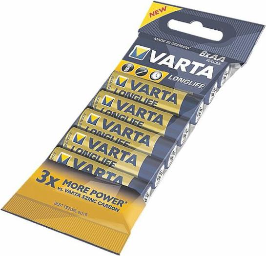 Varta 4106 Batteria monouso Stilo AA Alcalino (Varta Longlife 4106 batteri - 8 x AA t)