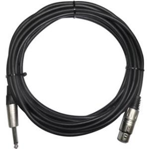 ONSTAGE KÖNIG König ONSTAGE CBXFJ-6 - Audiokabel - Mono-Stecker (M) bis XLR3 (W) - 6 m - Schwarz (CBXFJ-6)