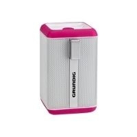 Grundig GSB 110 - Lautsprecher - tragbar - kabellos - Bluetooth - 3 Watt - weiß, pink
