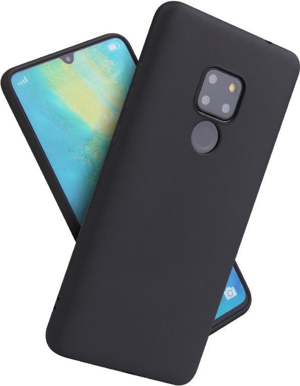 Cyoo - Premium Liquid - Huawei Mate 20- Silicon Hard Cover - Schwarz