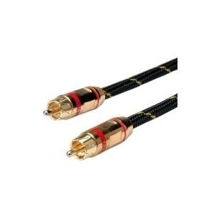 ROLINE GOLD Cinch-Kabel, ST/ST, rot,2, 5mRetail im Blister (11.88.4231)