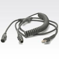 Datalogic PSC - Tastaturanschlusskabel - DIN 5-polig (M) - DIN 5-polig (W) - 3.4 m - für PowerScan 7000, 7000 2D, QuickScan QS2500, QS6500 (8-0741-03)