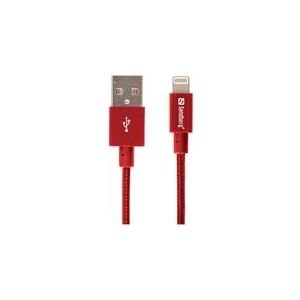 Sandberg Excellence - Lightning-Kabel - USB (M) bis Lightning (M) - 1,0m - Rot - für Apple iPad/iPhone/iPod (Lightning) (480-15)