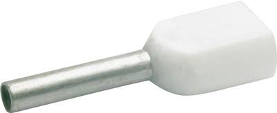 Klauke Zwillings-Aderendhülse 0.5 mm² 8 mm Teilisoliert Weiß 8698 1000 St. (8698)