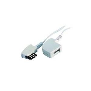 TAE-Verlängerung TAE-F St/Bu 4-adrig 6m weiß (TC 70206-W)