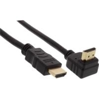 Cavo HDMI HS - angolato - con connettore Eth. - ST - ST - zincato cont. - nero - 10 m