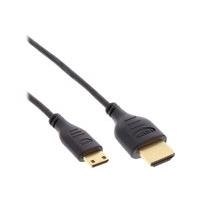 Cavo HDMI Superslim da A a C - HS con Eth. - Premium - nero - oro - 1m