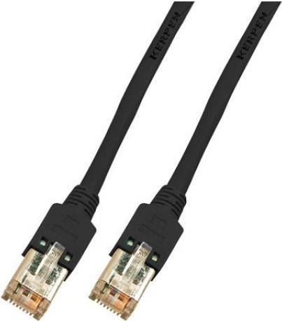 RJ45 Patchkabel 2x Hirose FTP300MHz HF 2 Meter schwarz (K8072.2)