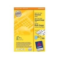 Avery - Aktenetiketten (File Folder Labels) - Blau - 105 x 148 mm - 400 Etikett(en) (100 Bogen x 4) (3457)