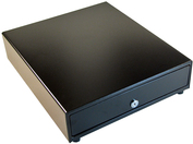APG CASH DRAWER VASARIO BLACK EUST 8COIN/4NOTE SERIAL INTERFACE W/CABLE (VB484A-BL1616-B5)