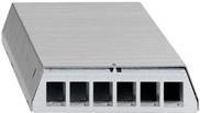Rutenbeck PP-UM A-6 Ap - Patch Panel - Hellgrau, RAL 7035 - 6 Ports