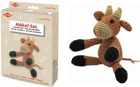 KLEIBER Häkel-Set Kuh zum Selberhäkeln, Set bestehend aus: Anleitung, 1 Häkel - 1 Stück (93410)