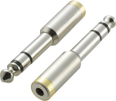 Adattatore audio jack SpeaKa Professional KKA-635 1x spina jack 635 mm - 1x presa jack 35 mm argento (SP-6672044)