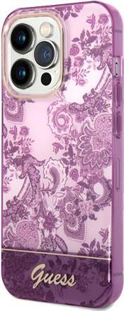 GUESS Cover Rigida Porcellana Fucsia per iPhone 14 Pro Max GUHCP14XHGPLHF (GUHCP14XHGPLHF)