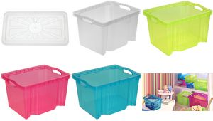 OKT Aufbewahrungsbox Multi-Box M, 13,5 Liter, blau Farbe: fresh-blue, leer platzsparend nestbar - 1 Stück (10272632000)