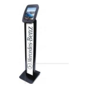 Compulocks Maclocks Space BrandMe Stand - Aufstellung für Apple iPad mini - verriegelbar - Aluminium - weiß - stehend - für Apple iPad mini, iPad mini 2, 3, 4 (140W235SMENW)