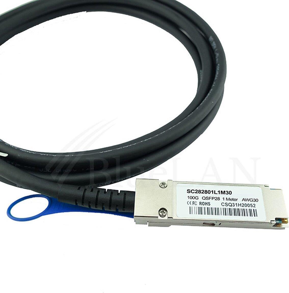 BlueOptics QSFP28-DAC-0.5M-EE-BL Cavo InfiniBand 05 m arancione (QSFP28-DAC-0.5M-EE-BL)