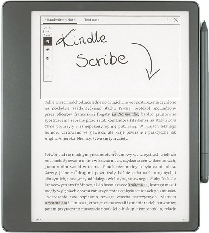 Czytnik Amazon Amazon Kindle Scribe 10.2/16GB/Penna Premium/Grigio