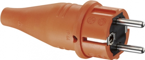 ABL SURSUM Bayerische Elektrozubehör GmbH & Co. KG 1419170 Elektrischer Netzstecker Typ F 2P Orange (1419170)