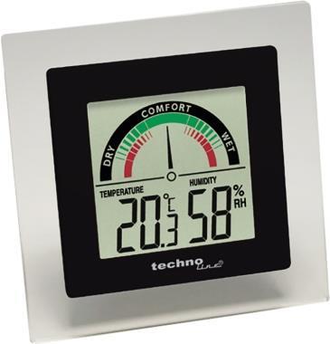 Technoline WS 9415 - Schwarz - Grau - Innen-Hygrometer - Innen-Thermometer - Hygrometer,Thermometer - Hygrometer,Thermometer - 20 - 95% - 0 - 50 °C (WS 9415)