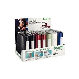 LEITZ Ordner Active Style, 180 Grad, 15er Display Inhalt: 8 Ordner, Rückenbreite: 80 mm (je 1 x artik weiß, - 1 Stück (9413-00-00)