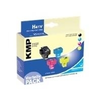 KMP H41V - Druckerpatrone (ersetzt HP 363) - 4 x Farbe (Cyan, Magenta, Gelb, Schwarz) (1700,0050)