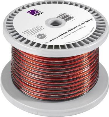 TRU COMPONENTS Lautsprecherkabel 2 x 1.65 mm² Rot, Schwarz 1566209 30 m (1566209)