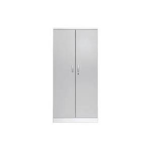 STAHLSCHRANK WEIß/LICHTGRAU (100117)