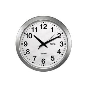 hama Wanduhr CWA100, Quartzuhr, weißes Ziffernblatt mit analoger Zeitanzeige, Ziffernblatt mit arabischen (92645)