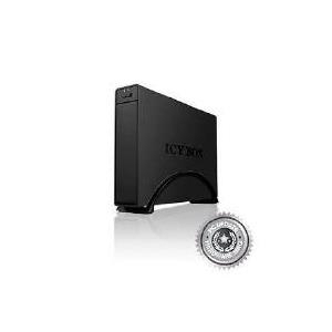 ICY BOX SATA-Aluminium-Gehäuse IB-366StU3+B, 8,90cm (3.5), USB 3.0, schwarz Lüfterloses Gehäuse mit USB 3.0 Anschluss zum Einbau von 8,90cm (3.5) SATA-Festplatten (IB-366StU3+B)