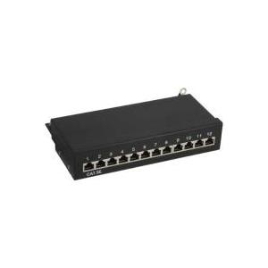InLine - Patch Panel - RJ-45 X 12 - Schwarz, RAL 9005 (74213S)