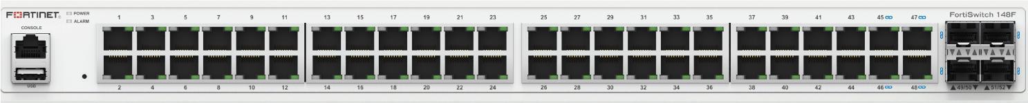 Fortinet FS-148F switch di rete L2 Gigabit Ethernet (10/100/1000) 1U Bianco