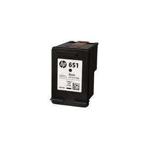 HP 651 - Schwarz - Original - Ink Advantage - Tintenpatrone - für Deskjet Ink Advantage 5575, Ink Advantage 5645, Officejet 202, 252 Mobile